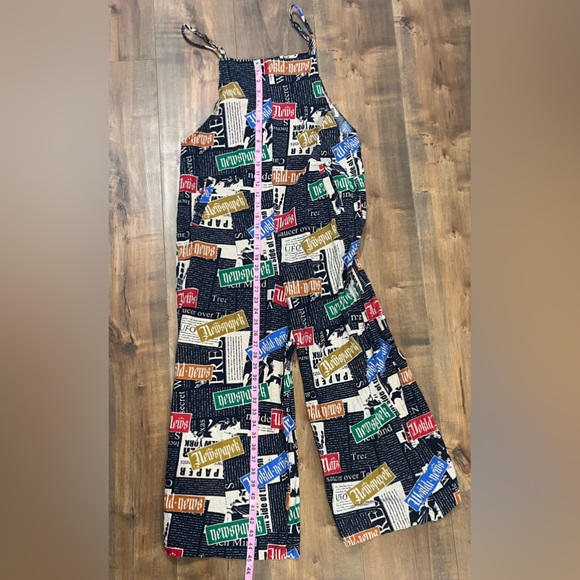 EUC - Never Worn- TEMU Print Overall Jumpsuit, Vintage Loose Jumpsuit - … - Picture 12 of 16